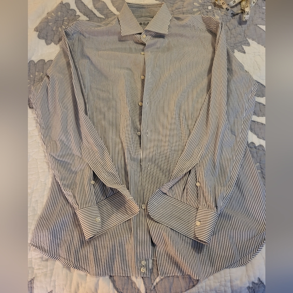 Loro Piana Striped Button Down Shirt
